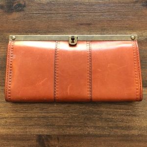Fossil brown leather wallet